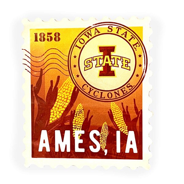 I-State Corn Field Postage Stamp Auto Magnet (3in x 3.5in)
